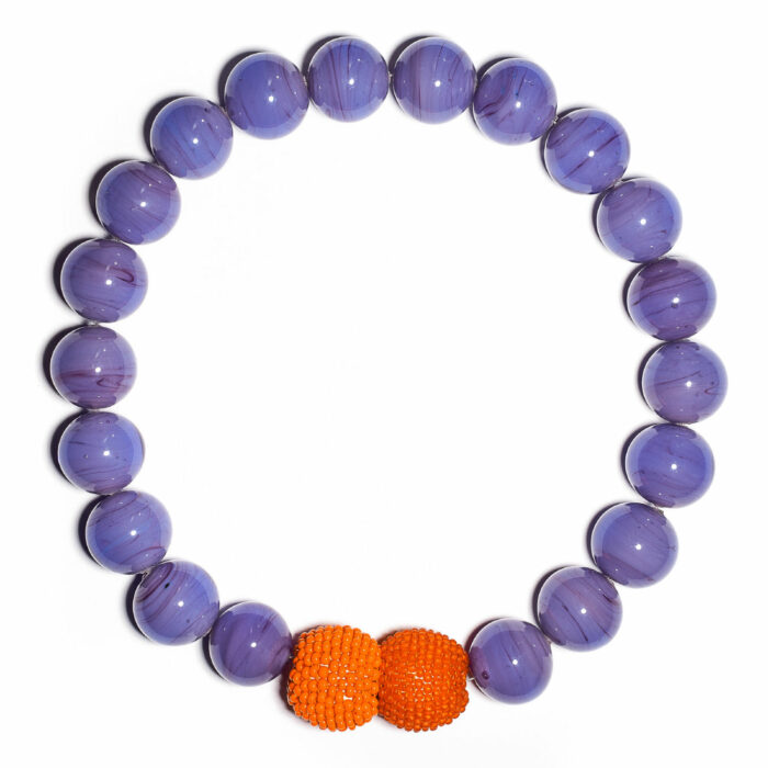 contemporary murano jewelry lilac bead purple cover monica nesseler germany