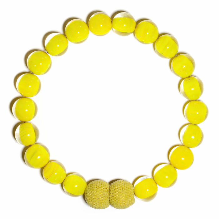 kettenmacherin monica nesseler contemporary necklace yellow murano glass