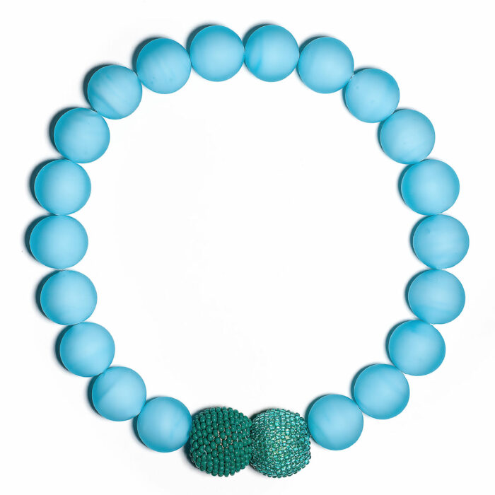 murano necklace conteporary jewelry germany monica nesseler roma blue