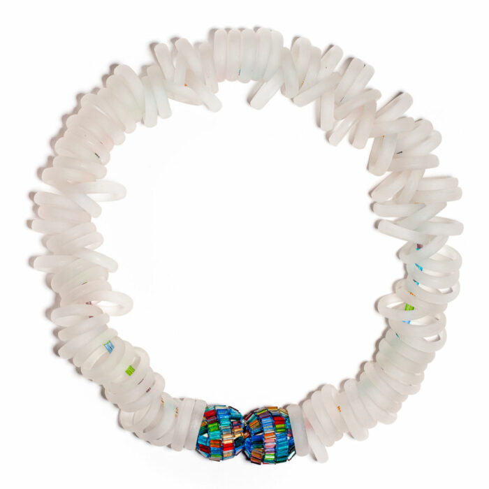 Kettenmacherin Monica Nesseler necklace white colorful jewellery glass rings