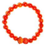 Murano glass necklace orange glass kettenmacherin monica nesseler