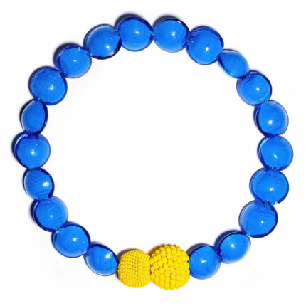 Santa Croce Murano glass necklace blue Kettenmacherin Monica Nesseler