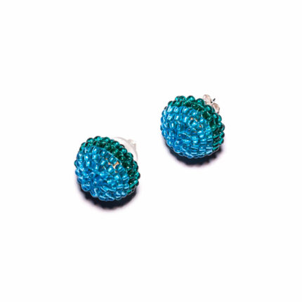 Monica Nesseler earrings light blue green jewellery glass