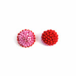 bicolor rose red earrings jewelry europe Kettenmacherin Monica Nesseler