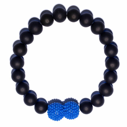 contemporary dark blue murano glass jewelry Monica Nesseler