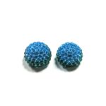contemporary glass jewelry earrings blue green Monica Nesseler