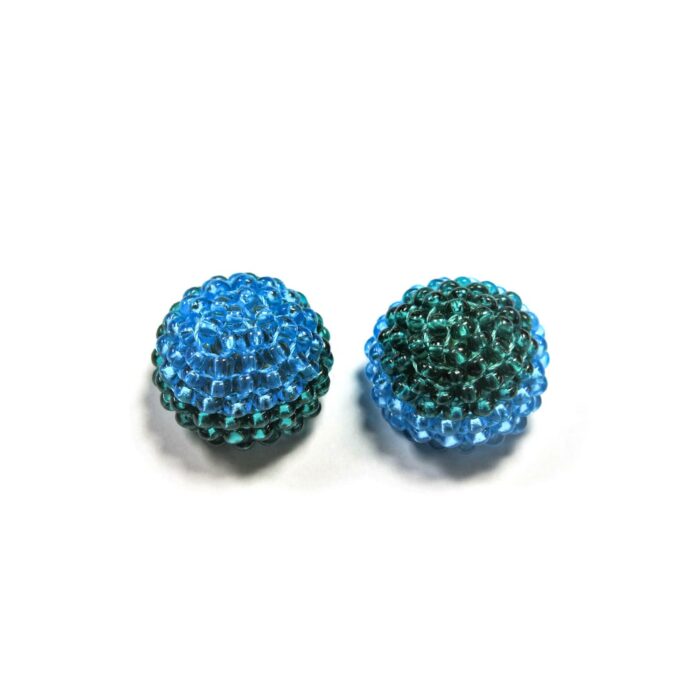 earrings blue green contemporary Kettenmacherin Monica Nesseler