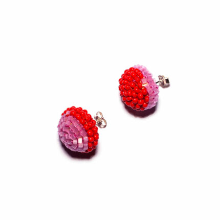 german contemporary jewelry earrings rose red Monica Nesseler