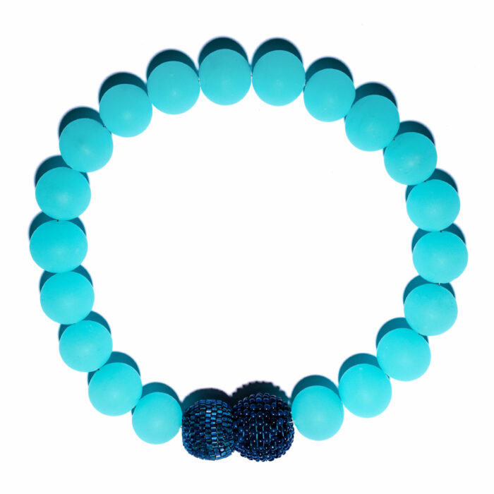 intense blue Murano glass necklace Kettenmacherin Monica Nesseler San Toma