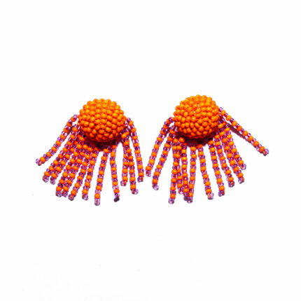 two colored earrings murano glass Kettenmacherin Monica Nesseler