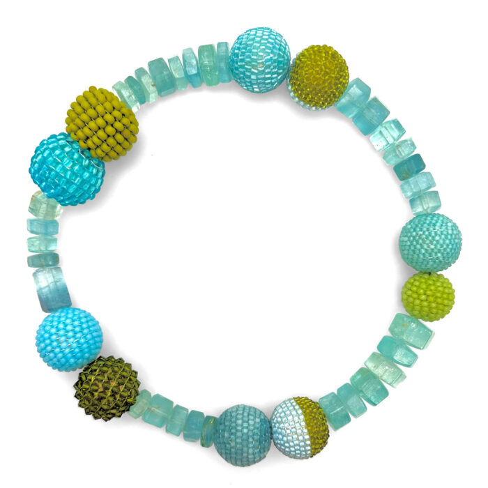 Halskette Aquamarin wundervolle Farbvariationen Monica Nesseler Deutschland Schmuck